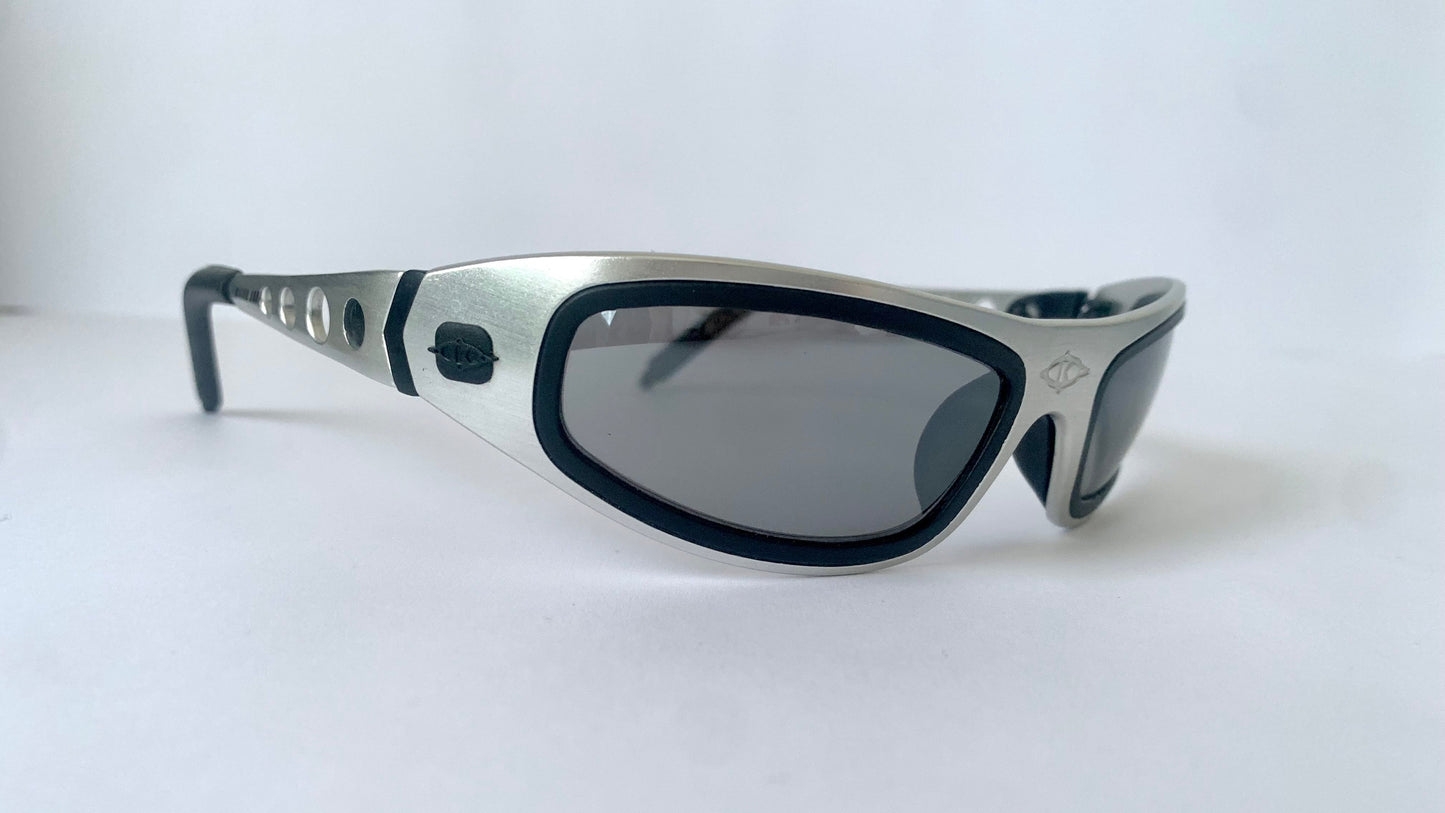 Killer Loop vintage 90s sunglasses - Vicious K0301 silver and black metal  frame