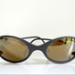Vintage Bollé 90s sunglasses - wrap golden mirrored frames made in France
