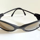 Vintage Bollé 90s sunglasses - wrap golden mirrored frames made in France