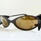 Vintage Bollé 90s sunglasses - wrap golden mirrored frames made in France