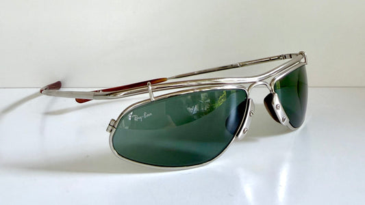 Ray Ban B&L USA Inertia W2466 silver vintage sunglasses