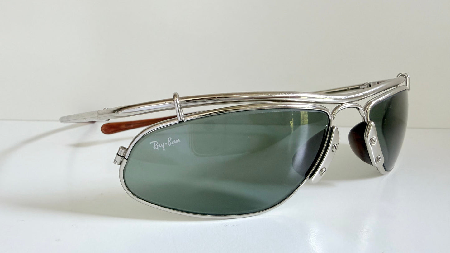 Ray Ban B&L USA Inertia W2466 silver vintage sunglasses