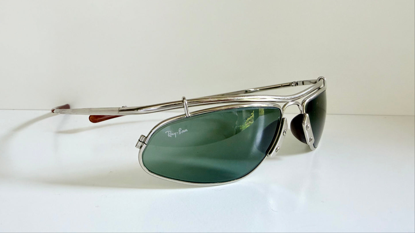 Ray Ban B&L USA Inertia W2466 silver vintage sunglasses
