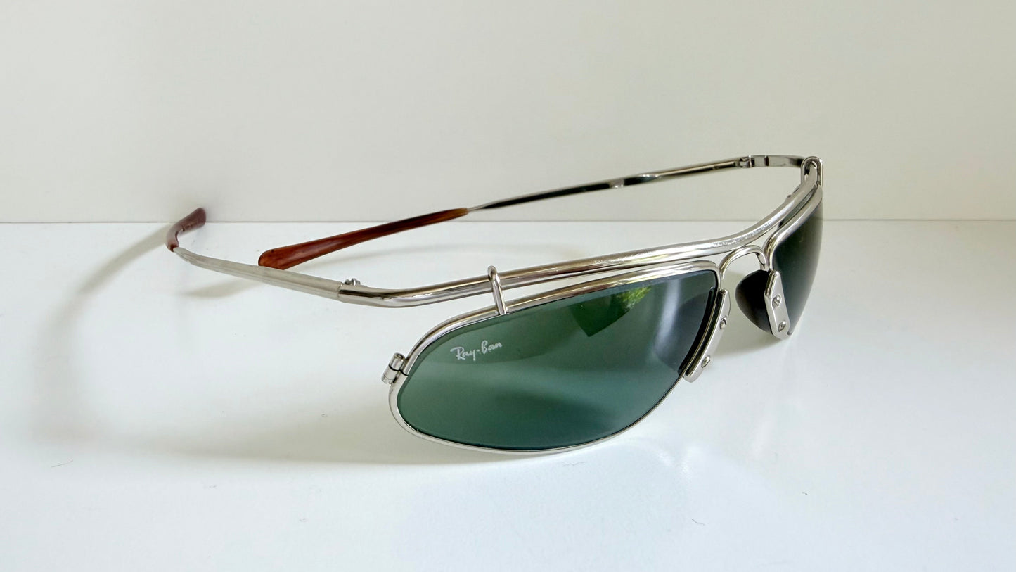 Ray Ban B&L USA Inertia W2466 silver vintage sunglasses