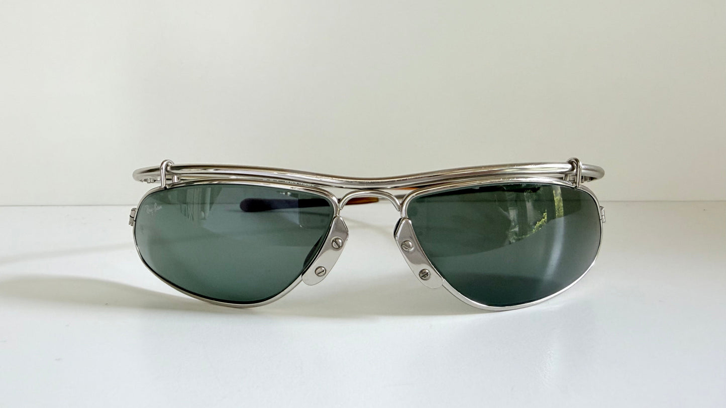 Ray Ban B&L USA Inertia W2466 silver vintage sunglasses