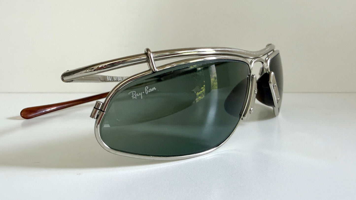 Ray Ban B&L USA Inertia W2466 silver vintage sunglasses
