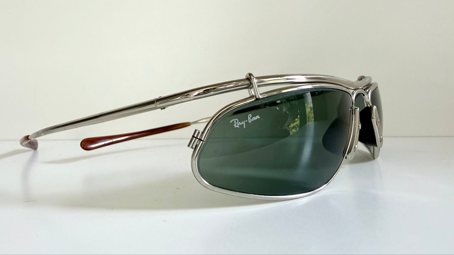 Ray Ban B&L USA Inertia W2466 silver vintage sunglasses