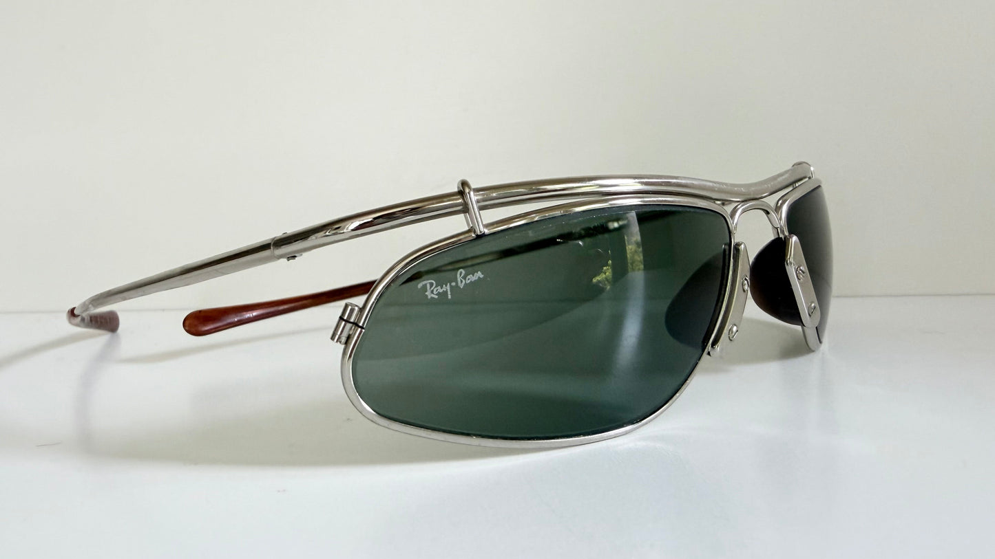 Ray Ban B&L USA Inertia W2466 silver vintage sunglasses