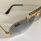 Ray Ban B&L Precious Metals Outdoorsman vintage sunglasses - 58mm 24K Gold and titanium plated frame