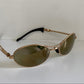 Ray Ban B&L USA vintage sunglasses - rare W2307 Orbs Ellipse golden mirrored frame