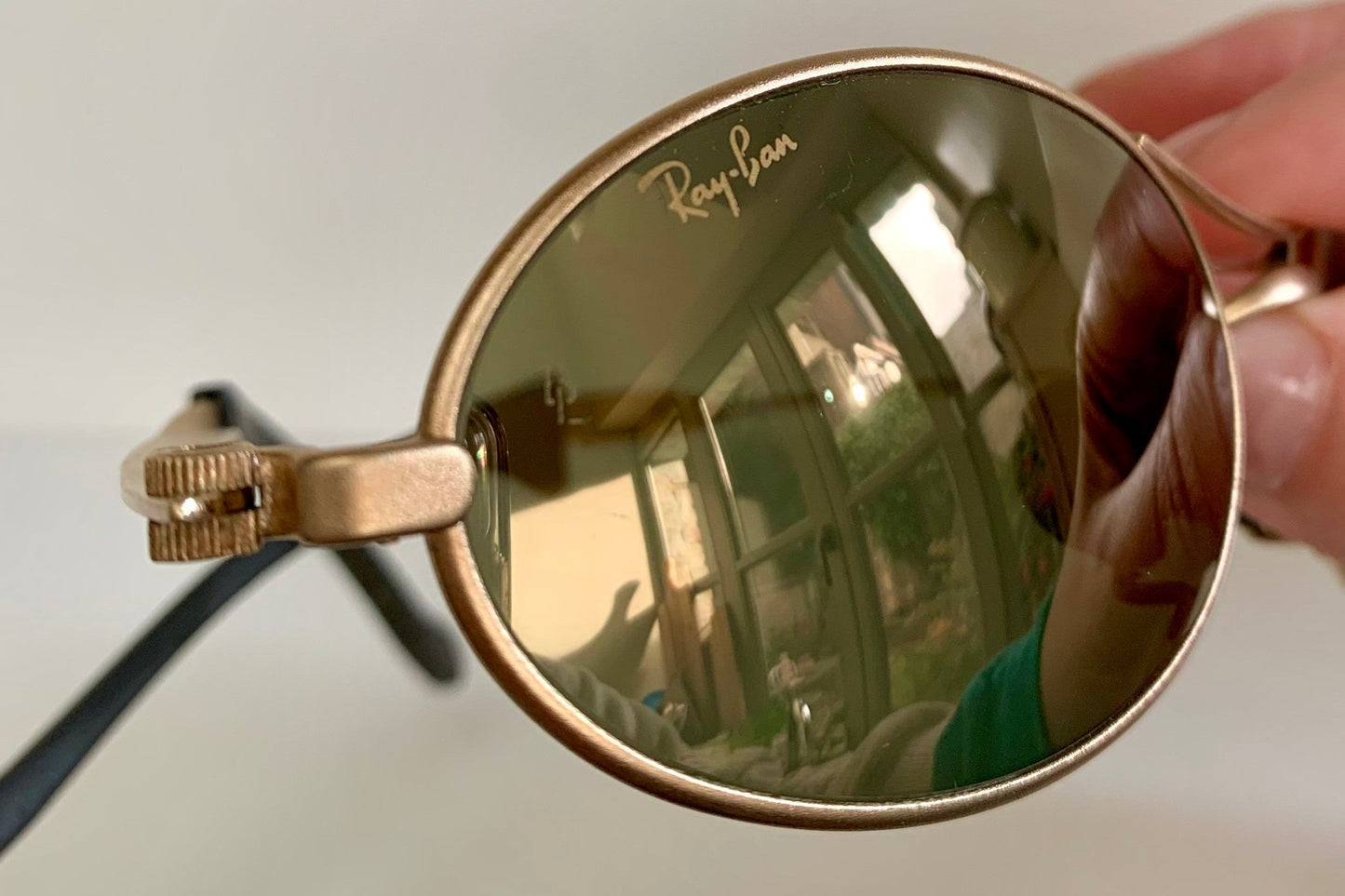 Ray Ban B&L USA vintage sunglasses - rare W2307 Orbs Ellipse golden mirrored frame