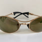 Ray Ban B&L USA vintage sunglasses - rare W2307 Orbs Ellipse golden mirrored frame