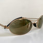 Ray Ban B&L USA vintage sunglasses - rare W2307 Orbs Ellipse golden mirrored frame