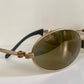 Ray Ban B&L USA vintage sunglasses - rare W2307 Orbs Ellipse golden mirrored frame
