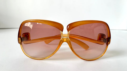 Yves Saint Laurent 80s vintage sunglasses - 7771 XL YSL brown frames