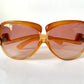 Yves Saint Laurent 80s vintage sunglasses - 7771 XL YSL brown frames