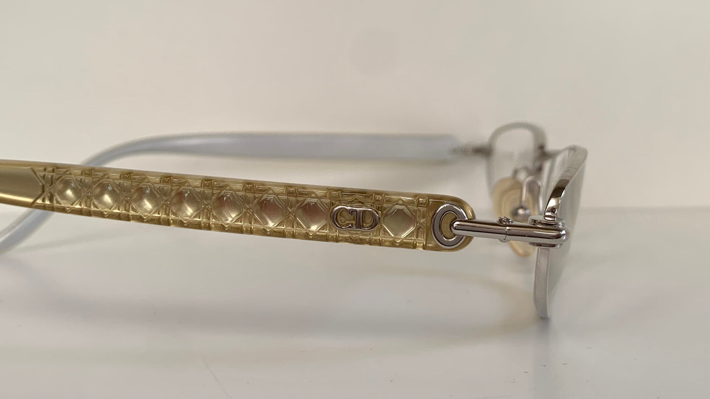 Christian Dior Vintage reading glasses - 3511 half moon silver frames