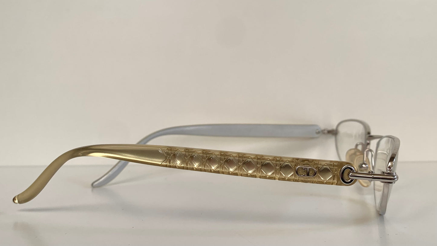 Christian Dior Vintage reading glasses - 3511 half moon silver frames