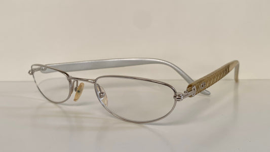 Christian Dior Vintage reading glasses - 3511 half moon silver frames