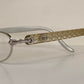 Christian Dior Vintage reading glasses - 3511 half moon silver frames