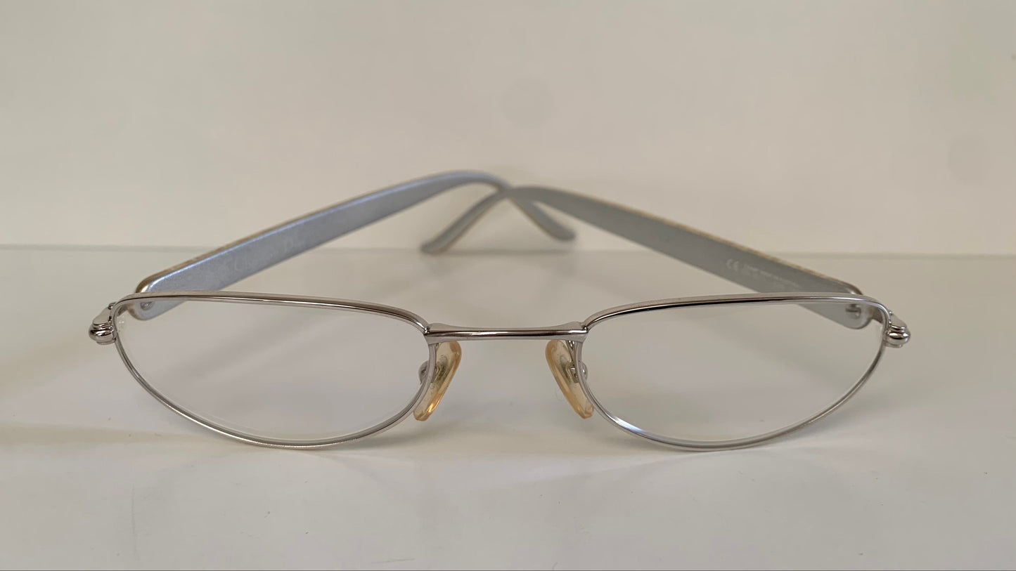 Christian Dior Vintage reading glasses - 3511 half moon silver frames