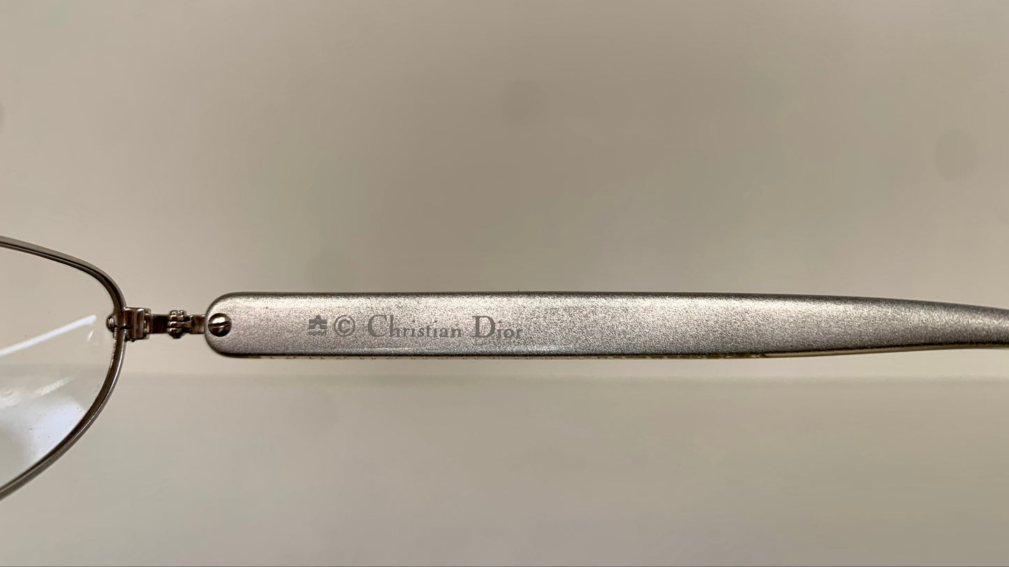 Christian Dior Vintage reading glasses - 3511 half moon silver frames