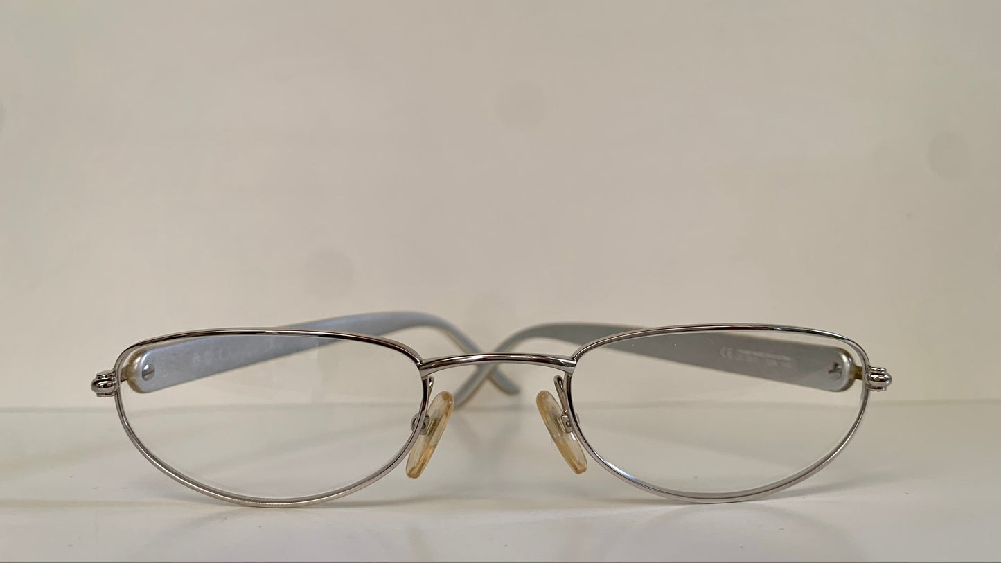 Christian Dior Vintage reading glasses - 3511 half moon silver frames