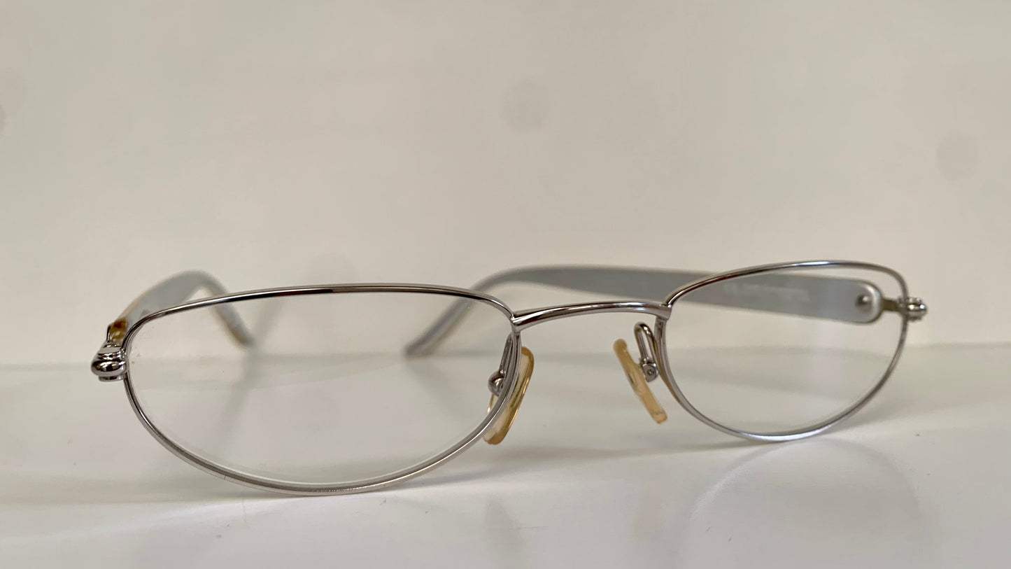 Christian Dior Vintage reading glasses - 3511 half moon silver frames