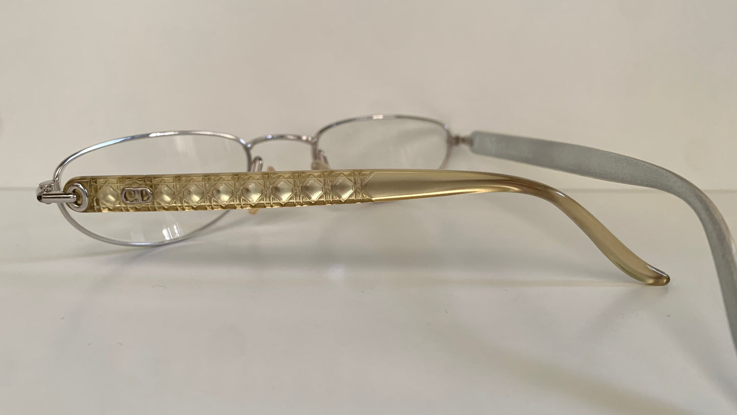 Christian Dior Vintage reading glasses - 3511 half moon silver frames