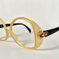 Christian Dior 80s vintage glasses - yellow and black frame