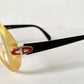Christian Dior 80s vintage glasses - yellow and black frame