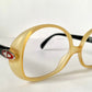 Christian Dior 80s vintage glasses - yellow and black frame