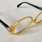 Christian Dior 80s vintage glasses - yellow and black frame