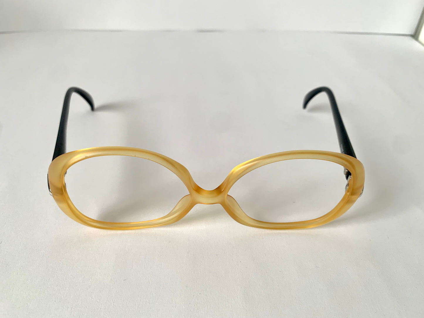 Christian Dior 80s vintage glasses - yellow and black frame