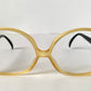 Christian Dior 80s vintage glasses - yellow and black frame