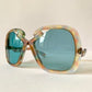 Silhouette 70s XXL oversized sunglasses - 568 blue frames