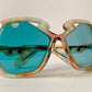 Silhouette 70s XXL oversized sunglasses - 568 blue frames