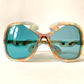 Silhouette 70s XXL oversized sunglasses - 568 blue frames