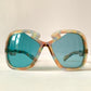 Silhouette 70s XXL oversized sunglasses - 568 blue frames