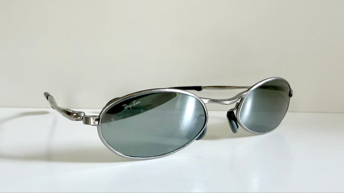 Ray Ban B&L Orbs Prophesy W2575 silver mirror vintage sunglasses