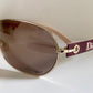 Christian Dior Vintage Sunglasses - NOS Dior Logo 2 silver and orange XL frames