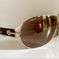 Christian Dior Vintage Sunglasses - NOS Dior Logo 2 silver and orange XL frames