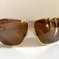 Christian Dior Vintage Sunglasses - NOS Dior Logo 2 silver and orange XL frames