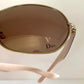 Christian Dior Vintage Sunglasses - NOS Dior Logo 2 silver and orange XL frames