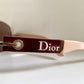 Christian Dior Vintage Sunglasses - NOS Dior Logo 2 silver and orange XL frames