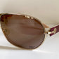 Christian Dior Vintage Sunglasses - NOS Dior Logo 2 silver and orange XL frames
