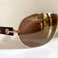 Christian Dior Vintage Sunglasses - NOS Dior Logo 2 silver and orange XL frames