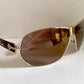 Christian Dior Vintage Sunglasses - NOS Dior Logo 2 silver and orange XL frames