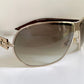 Christian Dior Vintage Sunglasses - Dior Logo 2 silver and white XL frames