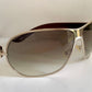 Christian Dior Vintage Sunglasses - Dior Logo 2 silver and white XL frames